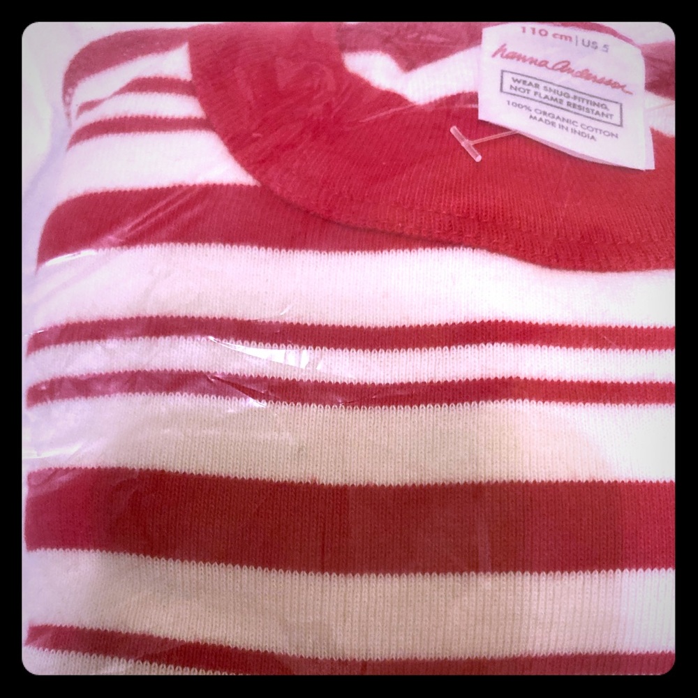 NWT Hanna Andersson Sweet Stripes Pajama Set